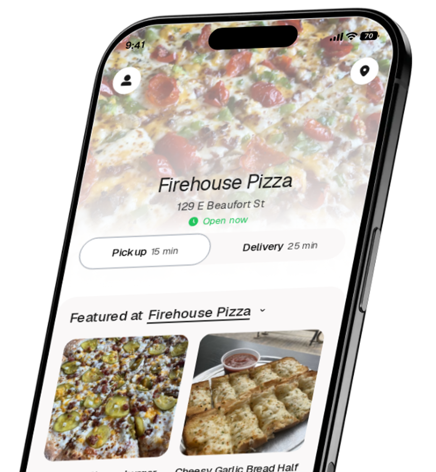 Firehouse Pizza app preview